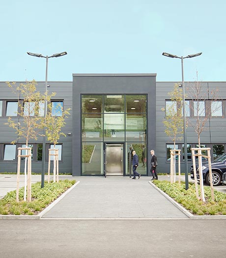 Eingangsbereich Salvia Gebäudetechnik in Schkeuditz