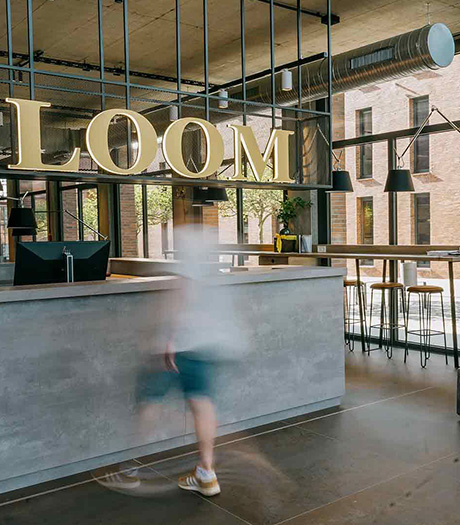 Rezeption des Hotel Loom